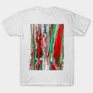 Colorful acrylic fluid T-Shirt